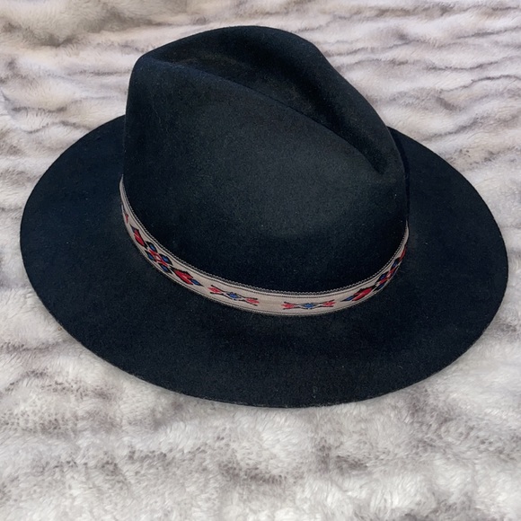 Boho Ribbon Wide Brim Floppy Hat - Picture 7 of 7